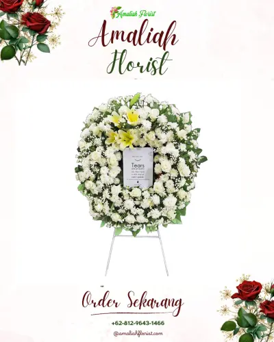 Krans Bunga Duka Cita di Pesantren